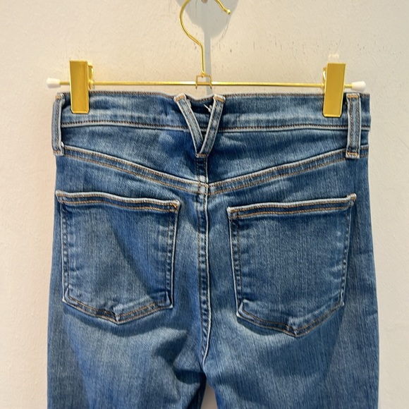 Veronica Beard Carolyn Boot Button Fly Ribbon Jeans - Picture 5 of 9